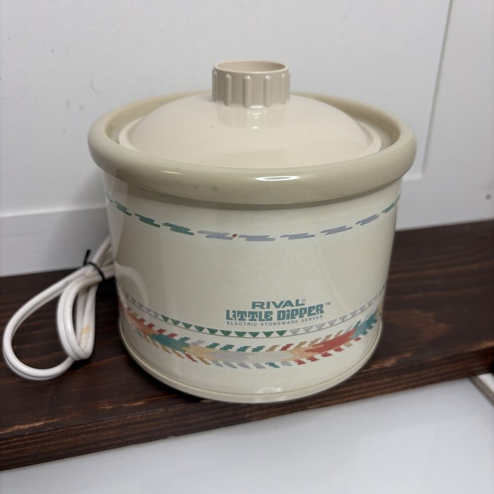 Rival Little Dipper Crock Pot Slow Cooker Fondue Warmer 1988 Tested